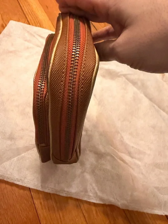 Dior Tan, Orange and Cream pouch/mini bag - Picture 4 of 7